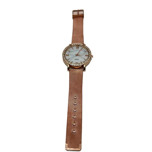 Women's Fashion Rose Gold Rhinestone Wristwatch - Picture 2 of 6